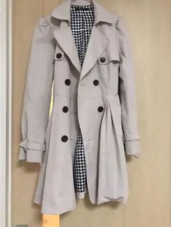 トレンチコート ピンクベージュ