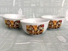 Disney チップとデール 茶碗 3個セット