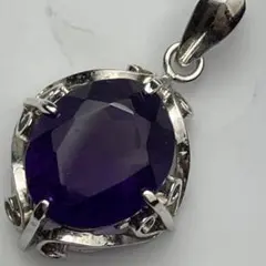 アメジスト ペンダントトップ オーバル