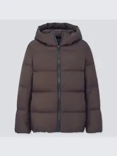 【ユニクロ】ウルトラライトダウン コクーンパーカ ダークブラウン Sサイズ