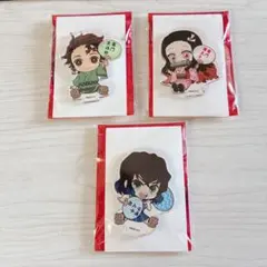 鬼滅の刃 ぺたん娘 トレーディングアクリルスタンド 3点セット