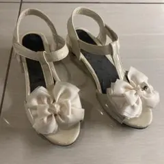 ホワイトリボン付きフォーマルシューズ 21cm