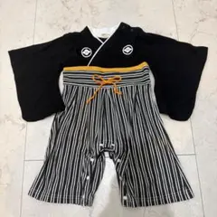 Aenak 袴ロンパース 男の子 サイズ80 黒