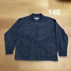 薄手　ジャケット　ジャンバー　アウター　ブラック　男の子　140