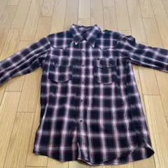 Leeヴィンテージ 長袖チェックシャツ ブラック・パープル