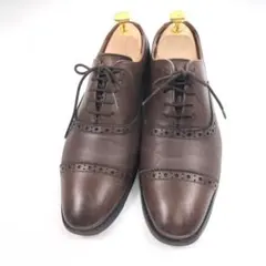 PEDALA ダークブラウン レザー ストレッチチップ ドレスシューズ 良品