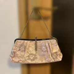 レースクラッチバッグ ピンク