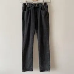 キッズ デニム　スキニーパンツ ブラック 140cmのサムネイル