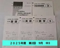 学力推移調査 中3 2025年度 第2回 9月 ベネッセ 最新版 原本のサムネイル