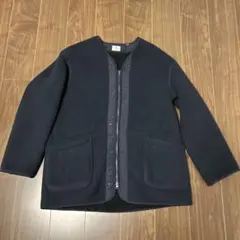 美品　UNIQLO エンジニアドガーメンツ　フリースノーカラーコート