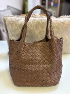 未使用⭐︎ローズバッド ROSE BUD 本革レザー 巾着 ハンドバッグ