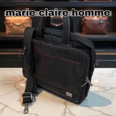 極美品 マリクレール ビジネスバッグ 2way A4 大容量 ナイロン 黒 拡張