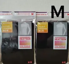 UNIQLOヒートテックウルトラライトタートルネックT ブラック 黒 Ｍ 2枚