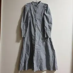 earth music&ecology ストライプ ロングシャツワンピース