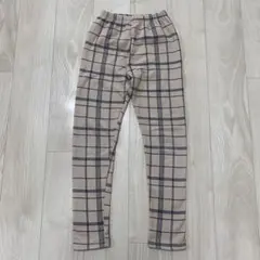 Bee des Bee チェック柄レギンス 150 裏起毛