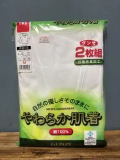 GUNZE メンズ長袖U首下着 Mサイズ 肌着 インナー 長袖 無地 グンゼ