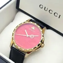 GUCCI グッチ 腕時計 猫 ピンクシエル YA1265013 レディース - メルカリ
