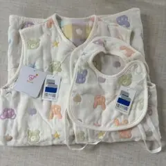赤ちゃんの城 ガーゼスリーパー スタイ セット
