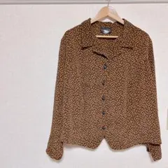 REQUIREMENTS WOMAN ヒョウ柄シャツ 22W アメリカ古着