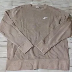 Nike ベージュ系 裏起毛トレーナーM