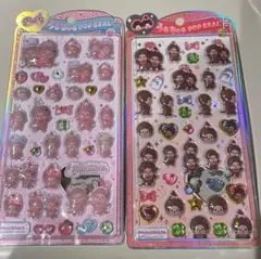正規品 モンチッチ うるちゅるポップシール 2枚セット