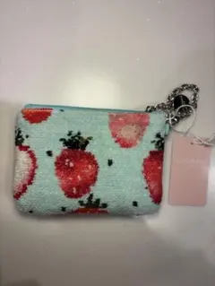 FEILER　ラブラリー　ストロベリードット　ペールグリーン　キー＆カードポーチ