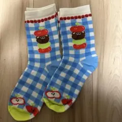 クマ柄ミドルソックス 靴下 ソックス 2足