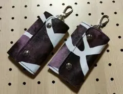 キーケース　二点セット　ダークパープル