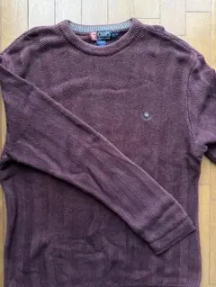 CHAPS RALPH LAUREN ワインレッドニットセーター XL/YG