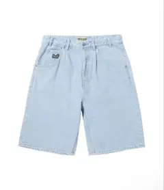 HUF ライトブルー デニム ショートパンツ 32