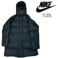 Y2K NIKE（ナイキ）ダウンジャケット コート/ L/ブラック 肉厚