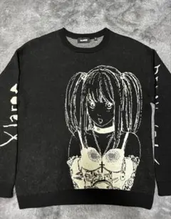 XLARGE✖️ミサミサ　ニット(デスノートコラボ) 黒L