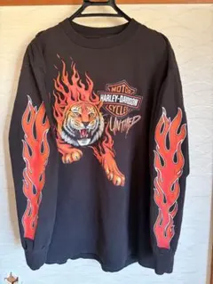 80s tattooフレイム スカル ロンT easy riders 死神 - メルカリ