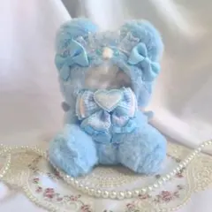 ぬい服 着ぐるみ おすわり くま耳 10cm～11cm