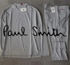 新品【ポールスミス】春夏 上下セット ロゴ刺繍 長袖Tシャツ ジョガーパンツ L