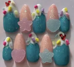 【現品】ネイルチップ パルパルーザ ガーリーネイル お菓子ネイル スイーツネイル