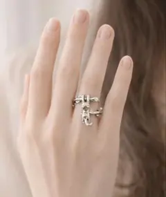 地雷系 猫 リング 指輪 ミニ 病み ゴス ロリータ アクセサリー フリーサイズ