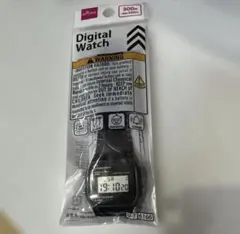 【新品未開封 】DAISO ダイソー デジタルウォッチ ブラック 黒 数字 日付のサムネイル