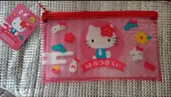 サンリオ クリアポーチワイド ハローキティ