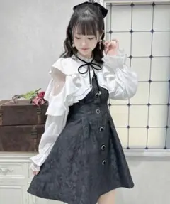 couture BY ROJITA 花柄ワッフルワンピース　黒