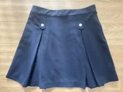 期間限定価格　ネイビー プリーツスカート 100cm~のサムネイル