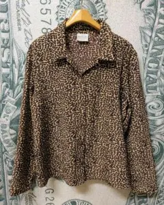 美品 80s 90s BENTLEY レオパード柄 長袖シャツ ビンテージ 豹柄のサムネイル