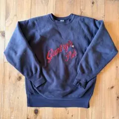 90s 刺繍タグ チャンピオン リバースウィーブ ブラック XL