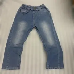 110サイズ デニム風ロングパンツ