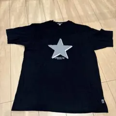 SASSON ワンスタープリント Tシャツ ブラック