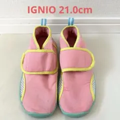 IGNIOキッズ ウォーターシューズ 21.0cm ピンク色 マジックテープ付きのサムネイル