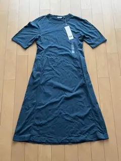 新品　UNIQLO エアリズムコットンワンピース　半袖　S Blue ユニクロ