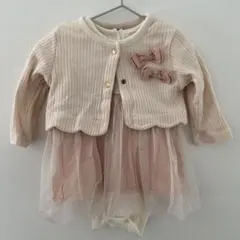 プティマイン　ロンパース &カーディガン　80cm