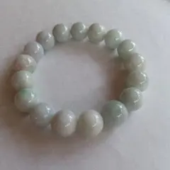 希少、最上級品、国石、綺麗色)糸魚川翡翠ブレスレット、12mm