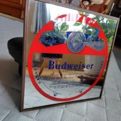 1998年製 アメリカ製 バドワイザー 販促用パブミラー BUDWEISER (バドワイザー) パブミラー｜トレファクONLINE